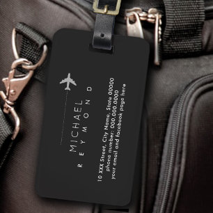 旅行スーツケースラベル（名前） ラゲッジタグ