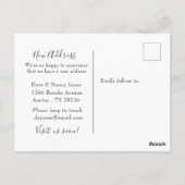 旅行スーツケース引っ越しました葉書き付き車 ポストカード (裏面)