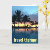 旅行セラピー カード (黄色い花)