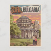 旅行ソフィア,ブルガリアヴィンテージギフト,愛するカップル ポストカード (正面)