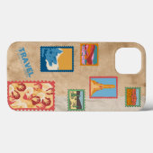 旅行チケット切手 Case-Mate iPhoneケース (裏面 (横))