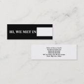 旅行テレホンカードの白黒 コーリングカード (正面/裏面)