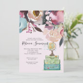 旅行テーマのブライダルシャワー 招待状 (スタンド正面)