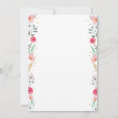 旅行テーマのブライダル恋しく思シャワーの招待。 招待状 (裏面)