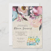 旅行テーマのベビーシャワーの招待状 招待状 (正面)