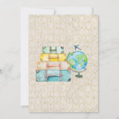 旅行テーマのベビーシャワーの招待状 招待状 (裏面)