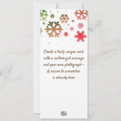 旅行テーマクリスマスホリデーフォトカード シーズンカード (裏面)