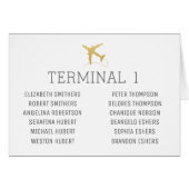 旅行テーマテーブル番号名一覧記号カード (正面横)