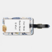 旅行テーマパターンアクリル荷物タグ ラゲッジタグ (裏面横)