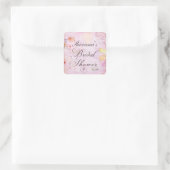 旅行テーマブライダルシャワーシール スクエアシール (バッグ)