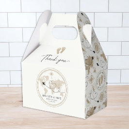 旅行テーマベビーシャワー特典ボックス フェイバーボックス