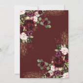 旅行テーマヴィンテージマップアドベンチャーブライダルシャワー 招待状 (裏面)