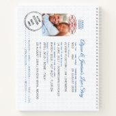 旅行テーマ旅行先Passportゲストブック ノートブック (裏面)