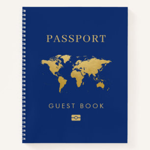 旅行テーマ旅行先Passportゲストブック ノートブック