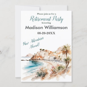 旅行テーマ退職パーティー 招待状