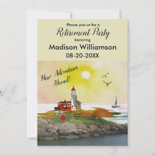 旅行テーマ退職パーティー 招待状