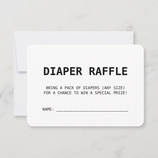 旅行テーマBoho Beigeベビーシャワーおむつラッフル 招待状 (正面)