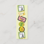 旅行デザイン スキニー名刺 (裏面)