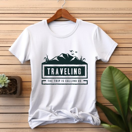 旅行トリップがTシャツに電話をかける Tシャツ