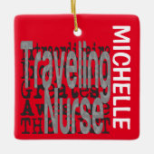 旅行ナースエクストラナレカスタムール セラミックオーナメント (正面)