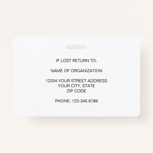 旅行ナース写真ID名病院ロゴ医療 バッジ (裏面)