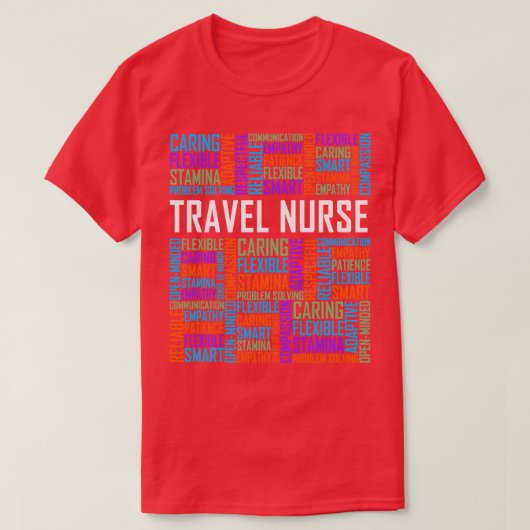 旅行ナース語 Tシャツ (デザイン正面)