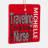 旅行ナース非凡カスタム セラミックオーナメント (右)