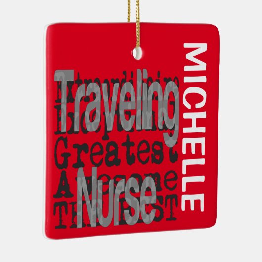 旅行ナース非凡カスタム セラミックオーナメント (右)
