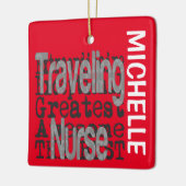 旅行ナース非凡カスタム セラミックオーナメント (左)