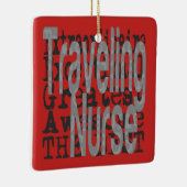 旅行ナース セラミックオーナメント (右)