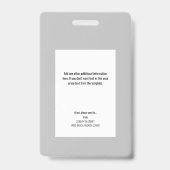 旅行ナースID写真バッジ バッジ (裏面)