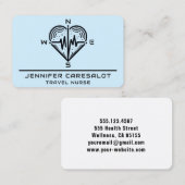 旅行ナースRN、LVN、LPN、介護者の名刺 名刺 (正面/裏面)