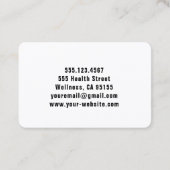 旅行ナースRN、LVN、LPN、介護者の名刺 名刺 (裏面)