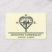旅行ナースRN、LVN、LPN、介護者の名刺 名刺 (正面)