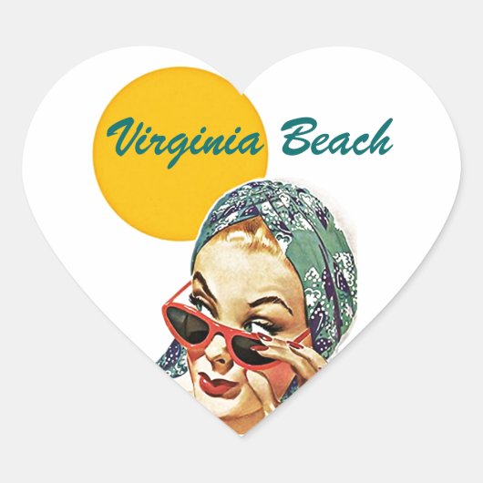 旅行ノート用文房具シール女性レトロ ハートシール (正面)