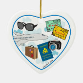 旅行ハートオーナメント セラミックオーナメント (裏面)