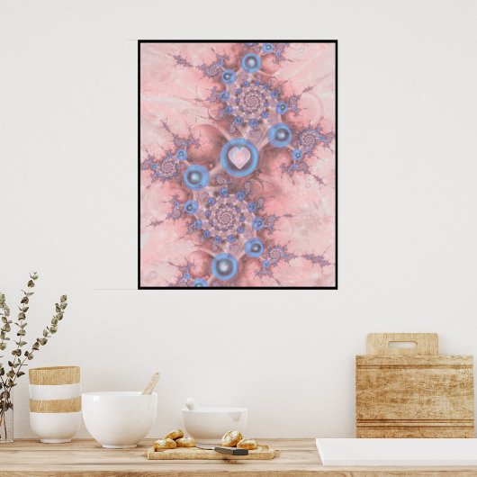 旅行ハート ポスター (キッチン)