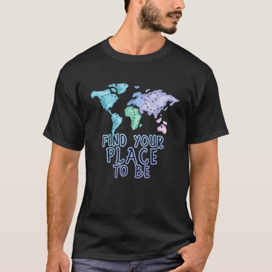 旅行バックパッキング文化国宗教ワンド Tシャツ (正面)