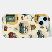 旅行パターン付き電話ケース Case-Mate iPhoneケース (裏面 (横))