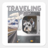 旅行パックスクエアステッカー スクエアシール (正面)