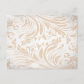 旅行パリエフィールタワーウェディング日付を保存 案内ポストカード (裏面)