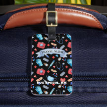 旅行パーソナライズされたナースギフト作業荷物タグ