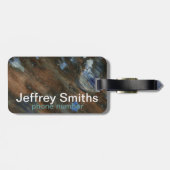 旅行パーソナライズされた世界地図 ラゲッジタグ (裏面横)