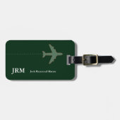 旅行パーソナライズされた機を確保する ラゲッジタグ (正面横)