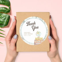 旅行パーソナライズされた赤ちゃんシャワーお気に入りシール