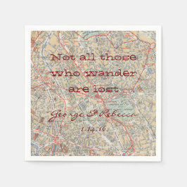 旅行パーティーナプキンス スタンダードカクテルナプキン