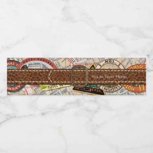 旅行パーティー水ボトルラベル ペットボトルラベル (シングルラベル)