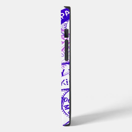 旅行ビザゴム切手 Case-Mate iPhoneケース (裏面 / 左)