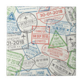 旅行ビザ切手 タイル (正面)