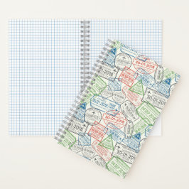 旅行ビザ切手 ノートブック